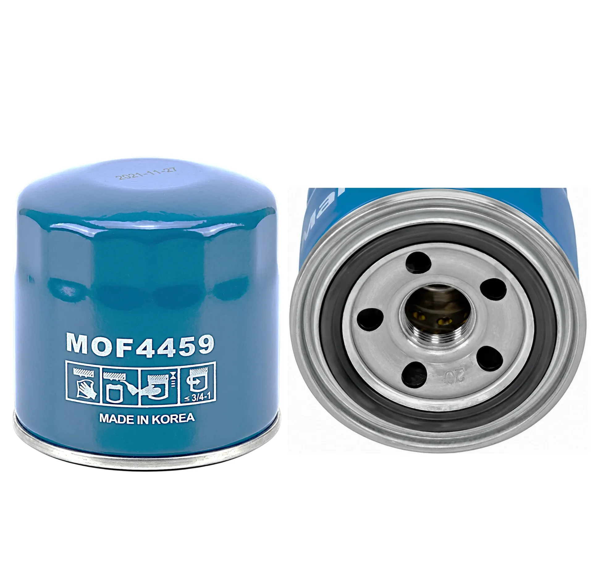 FILTRO DE ACEITE M20*1,5, HYUNDAI (ACCENT, H100, SANTA FE, ELANTRA...)/ KIA (SORENTO, RIO, SPORTAGE) /MAZDA/MITSUBISHI (L200, L300), MOF4459 - MANDO