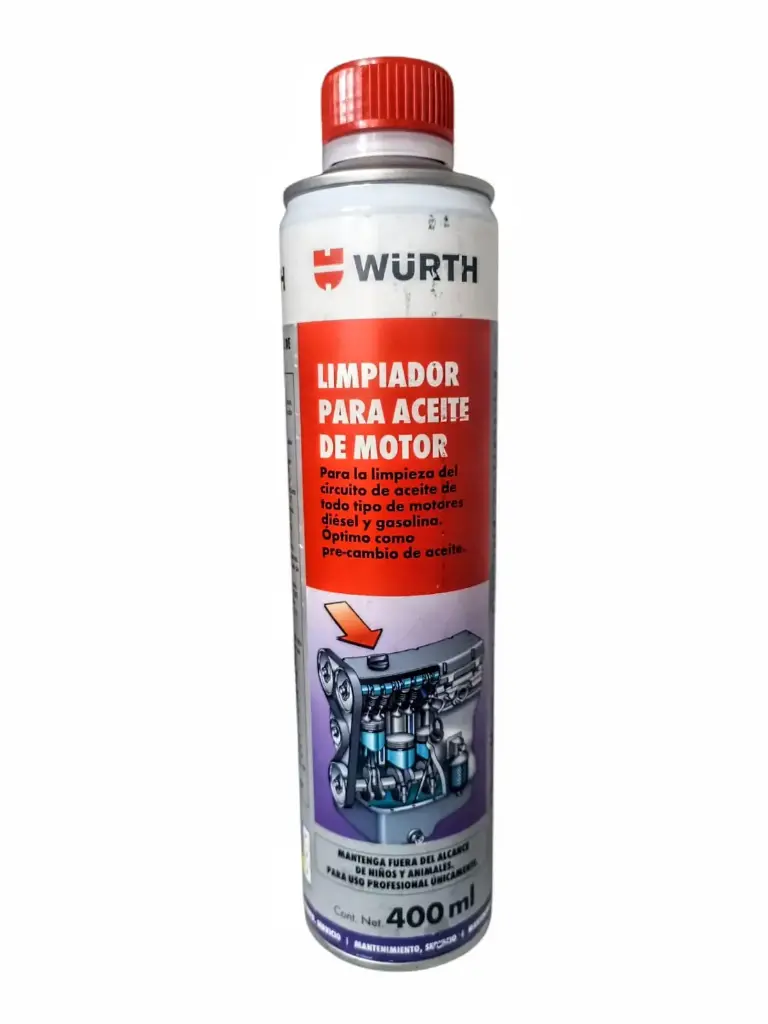LIMPIADOR PARA ACEITE DE MOTOR 400ml (ENGINE FLUSH) - WURTH 