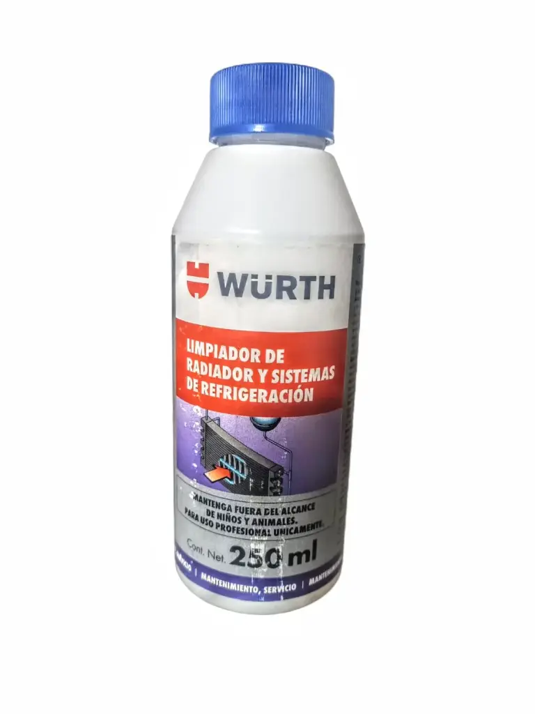 [15861510250] LIMPIADOR DE RADIADOR Y SISTEMAS DE REFRIGERACION x 250ml - WURTH 