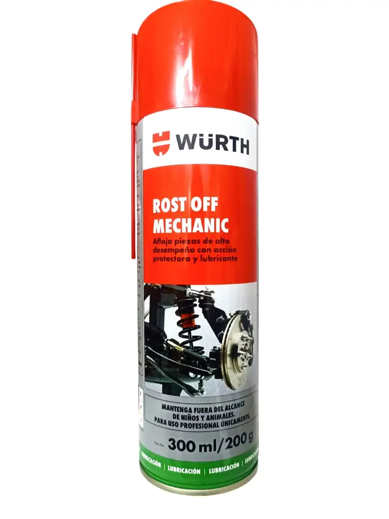 ROST OFF MECHANIC x 300ml (AFLOJA PIEZAS DE ALTO DESEMPEÑO/ACCION PROTECTORA Y LUBRICANTE) - WURTH