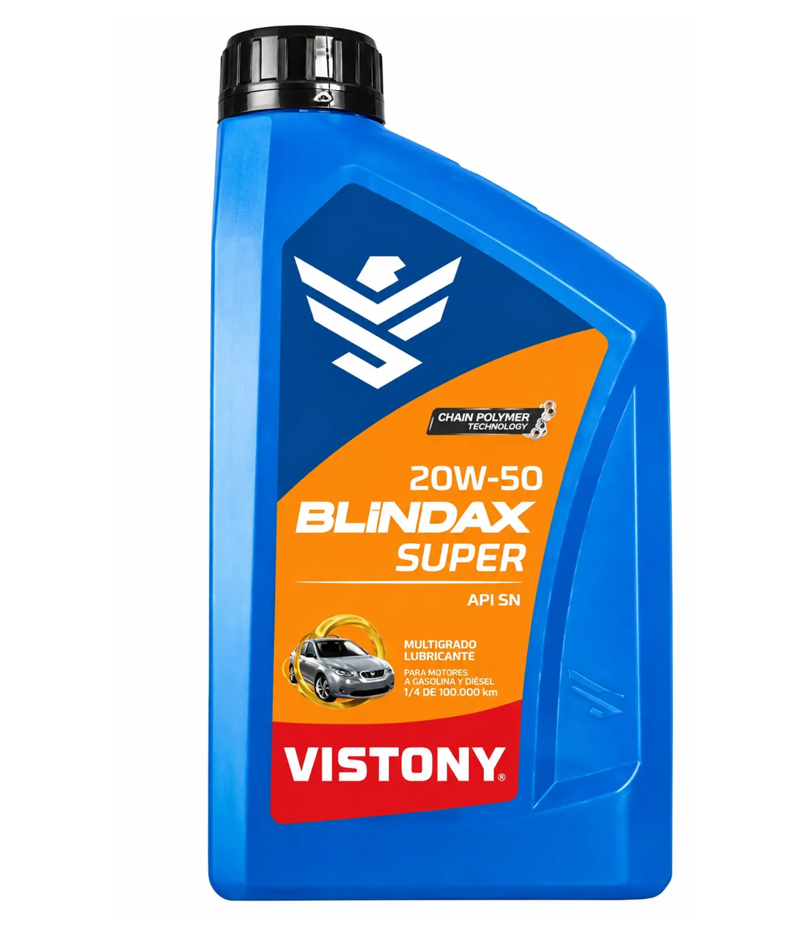 [1000350] ACEITE BLINDAX SUPER 20W50 MULTIGRADO GASOLINERO/API-SN x 1l - VISTONY  