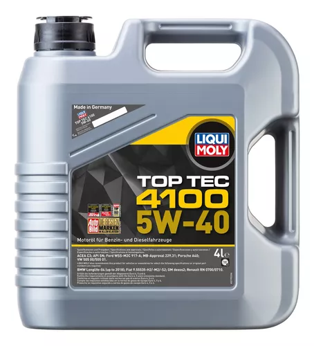 [LM2195] ACEITE DE MOTOR 5W-40 TOP TEC 4100 x 4l - LIQUI MOLY