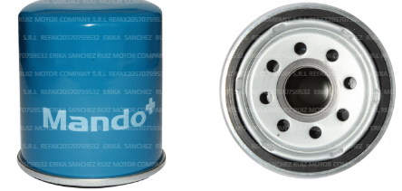 FILTRO DE ACEITE  M20*1.5 - CORTO-HYUNDAI/KIA/MAZDA/MITSUBISHI/NISSAN/SUBARU, MOF4612- MANDO
