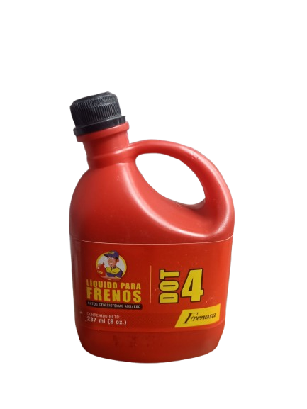 LIQUIDO DE FRENO (ROJO) DOT4 x 237ml - FRENOSA 