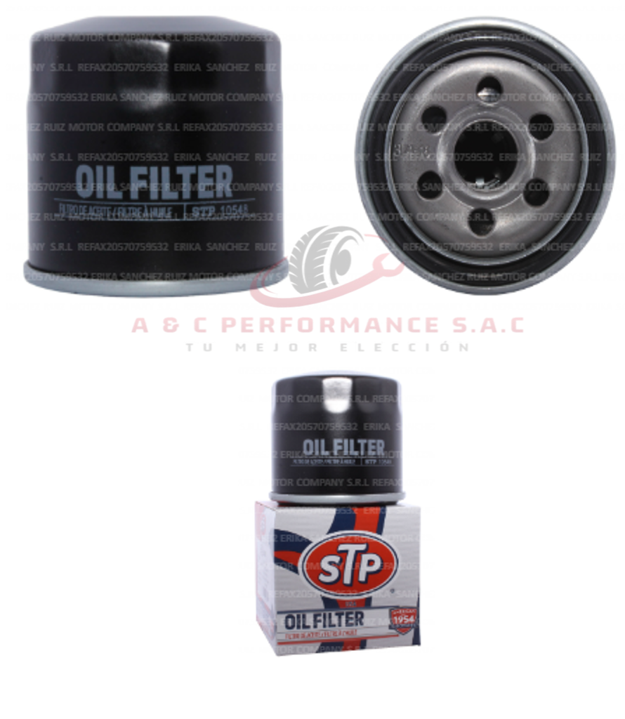[0009533] FILTRO DE ACEITE 3/4*1,6, CHANGAN/CHERY/CHEVROLET/DAIHATSU/SUZUKI (JIMNY)/ TOYOTA (YARIS) - STP