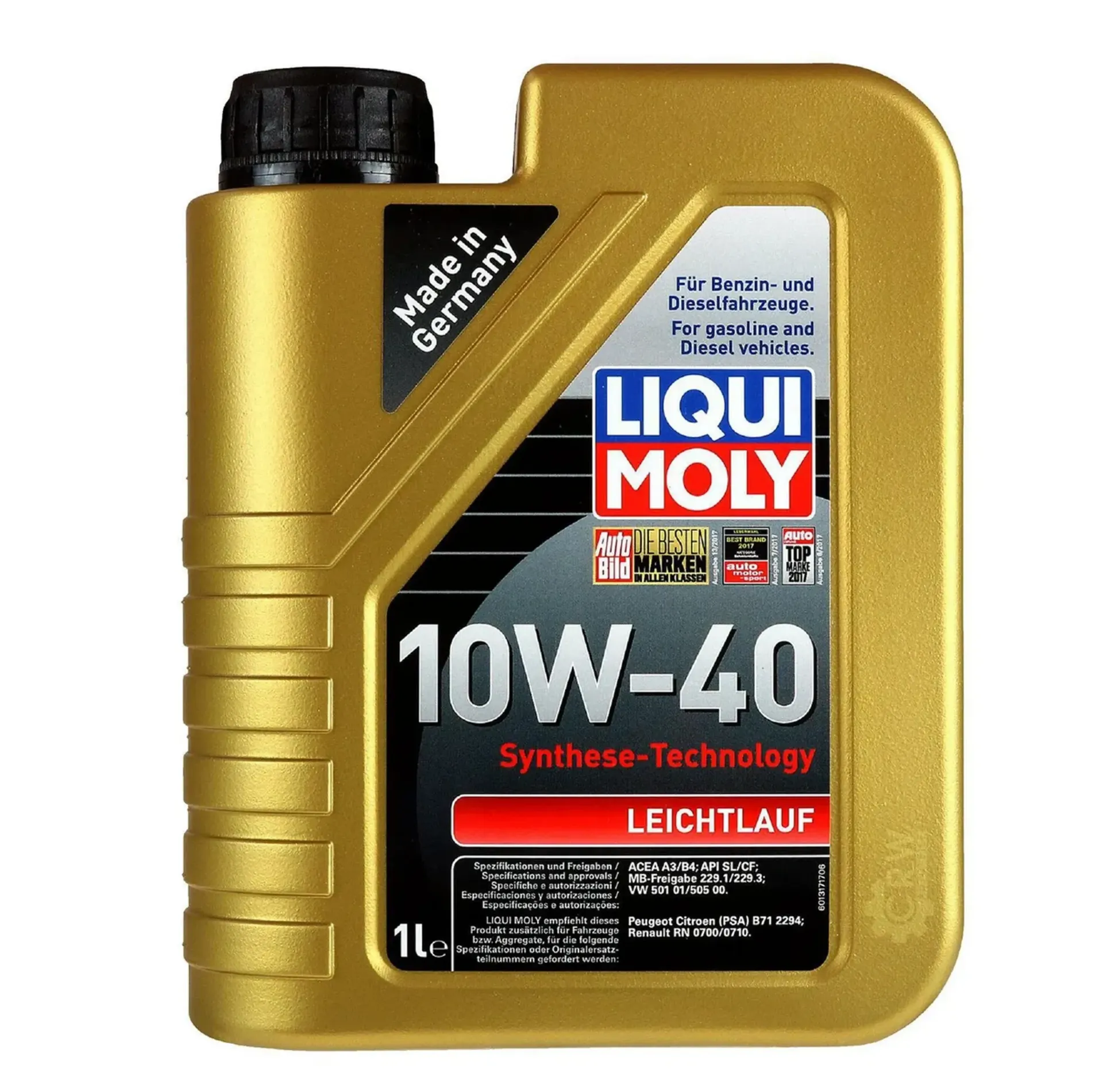 ACEITE DE MOTOR 10W-40 LEICHTLAUF x 1l - LIQUI MOLY