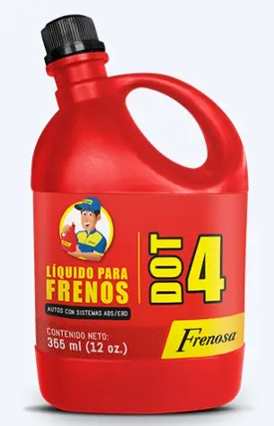 LIQUIDO DE FRENO DOT4 x 355ml - FRENOSA