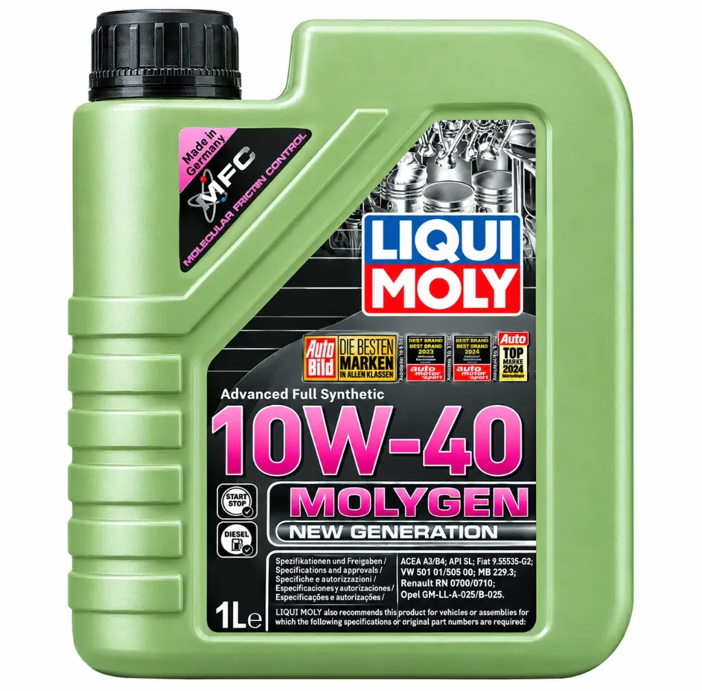 ACEITE DE MOTOR 10W-40 MOLYGEN NEW GENERATION x 1l - LIQUI MOLY