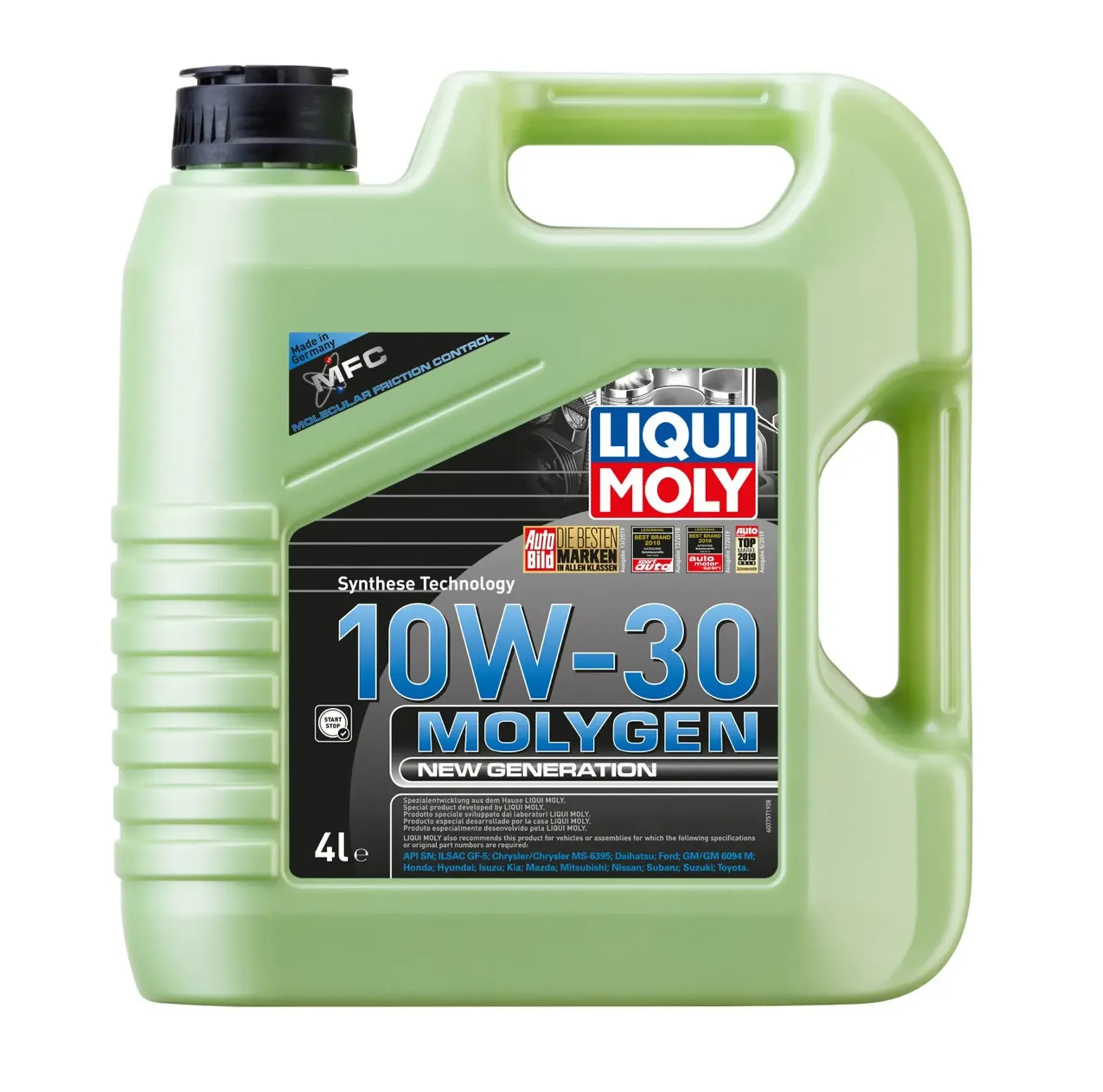 [LM20797] ACEITE DE MOTOR 10W-30 MOLYGEN NEW GENERATION x 4l - LIQUI MOLY