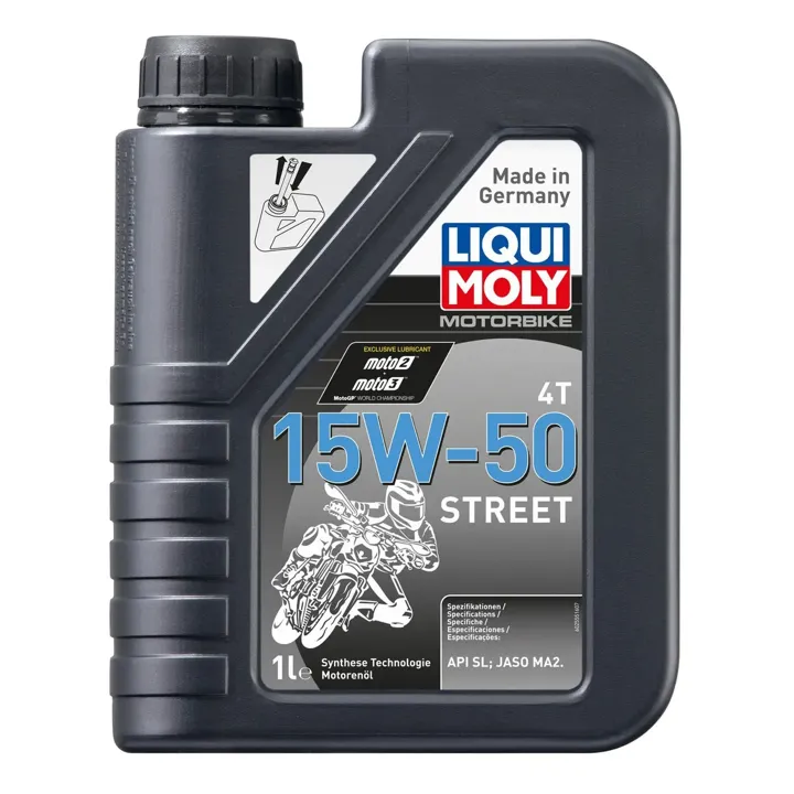 [LM2555] ACEITE DE MOTOR 15W-50 x 1l / MOTORBIKE STREET 4T - LIQUI MOLY