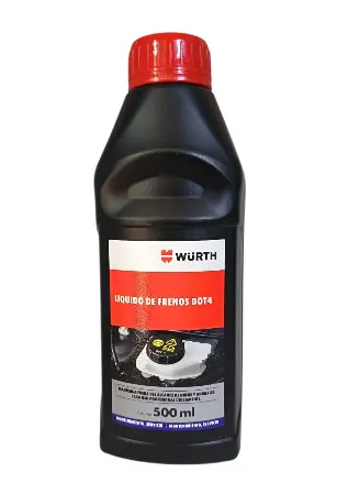 LIQUIDO DE FRENOS DOT4 x 500ml - WURTH