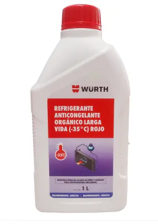 [30892 150 350] REFRIGERANTE ORGANICO 50% ROJO x 1l - WURTH