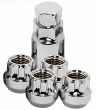 [0107KP417CL] KIT DE SEGUROS PASANTE (4+1) 12x1.50 201 - WHEEL LOCKS