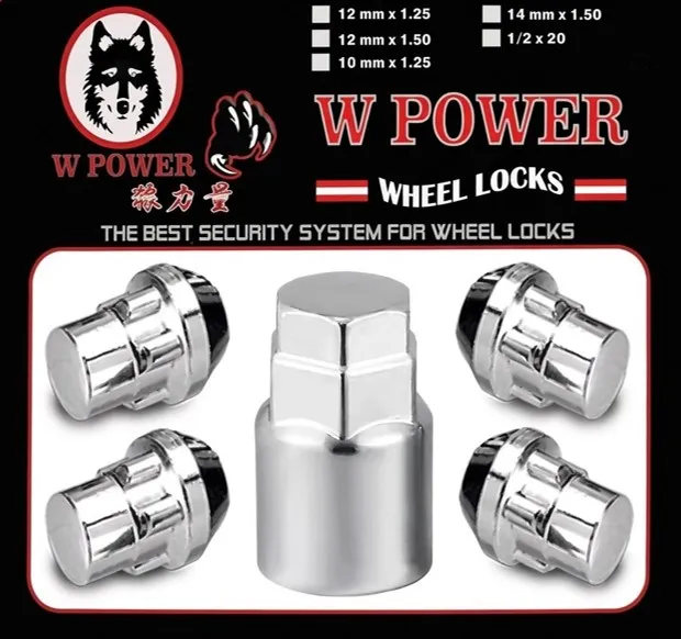 [0107SDKC407] KIT DE SEGUROS CERRADO (4+1) 12x1.50 83 - WHEEL LOCKS