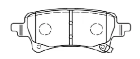 PASTILLA DE FRENO JEEP GLADIATOR RUBICON - WRANGLER 2020 (POSTERIOR) 142.7MM (SPORT CERAMIC)