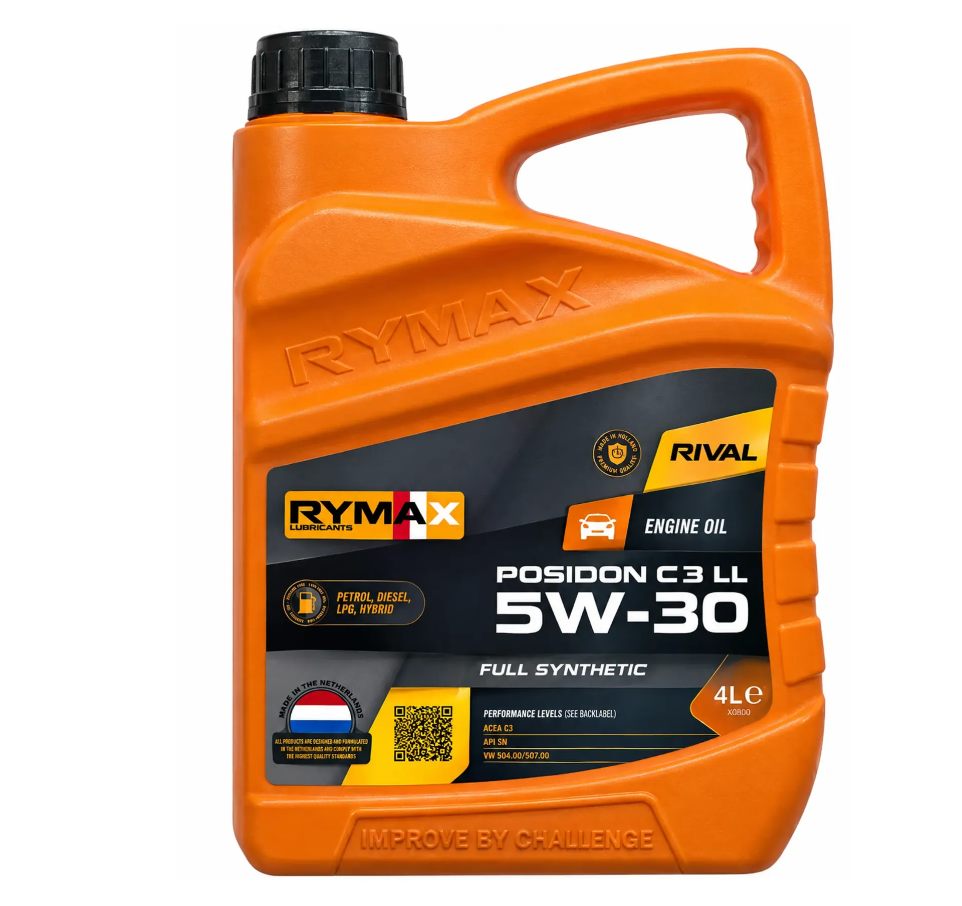 ACEITE DE MOTOR 5W-30 POSIDON C3 LL RIVAL/ Euro, x 4l - RYMAX