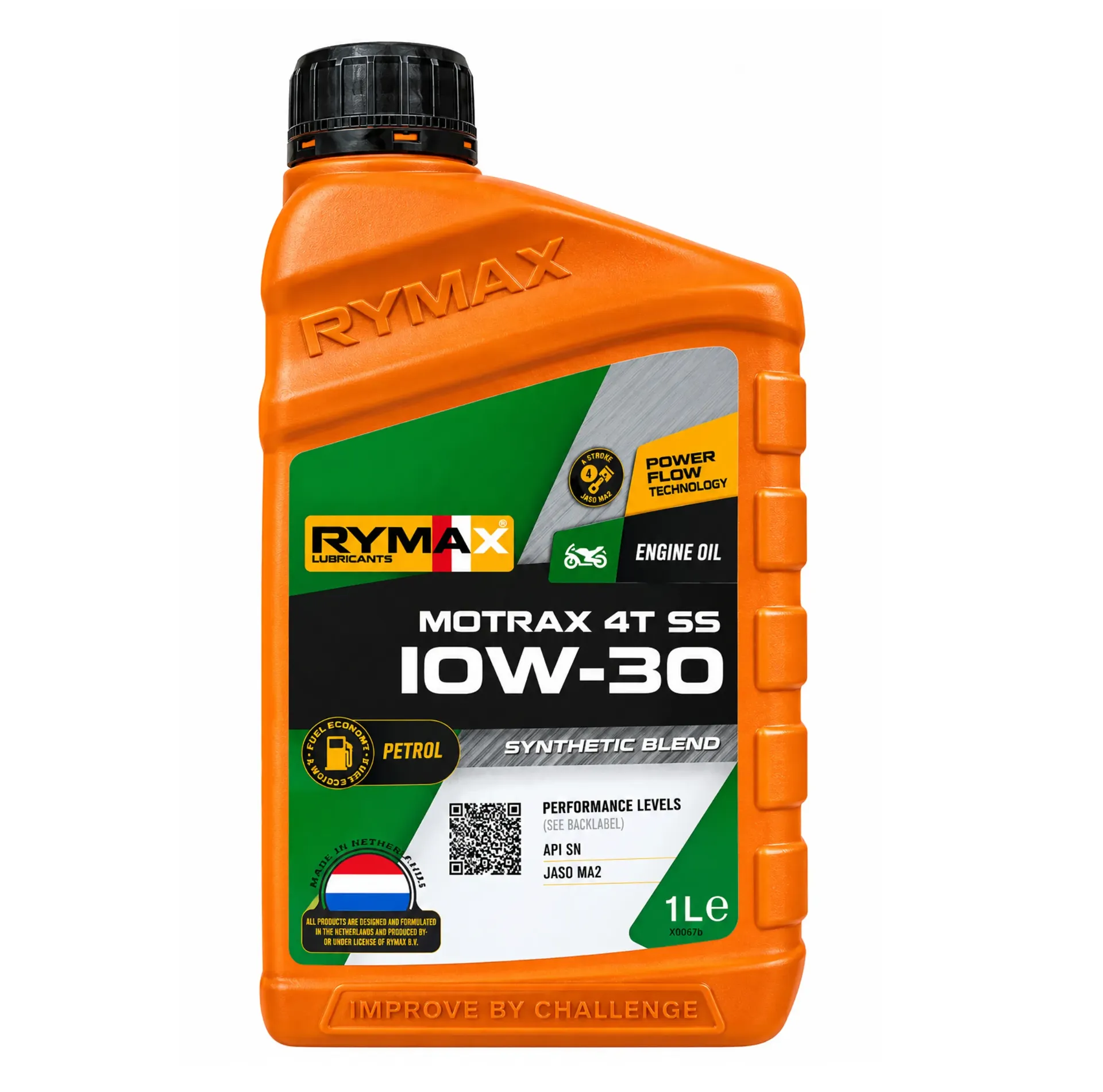 ACEITE DE MOTOR 10W-30 MOTRAX 4T SS x 1LT - RYMAX - SEMISINTÉTICOS PREMIUM