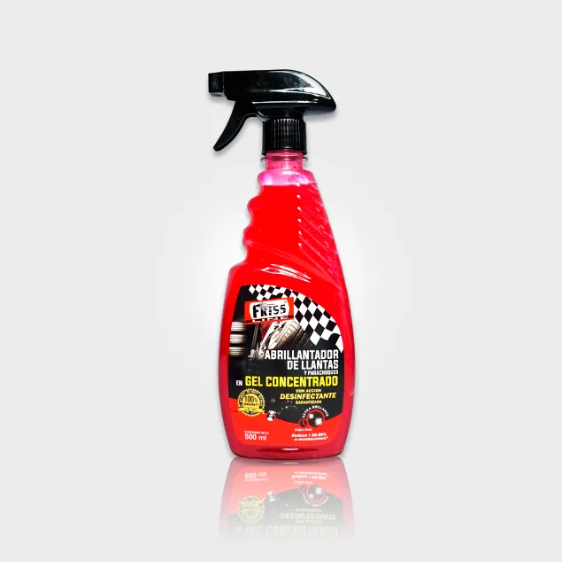 [F-A0502-G] ABRILLANTADOR DE LLANTAS Y PARACHOQUES EN GEL CONCENTRADO x 500ml CON GATILLO - FRISS LINE