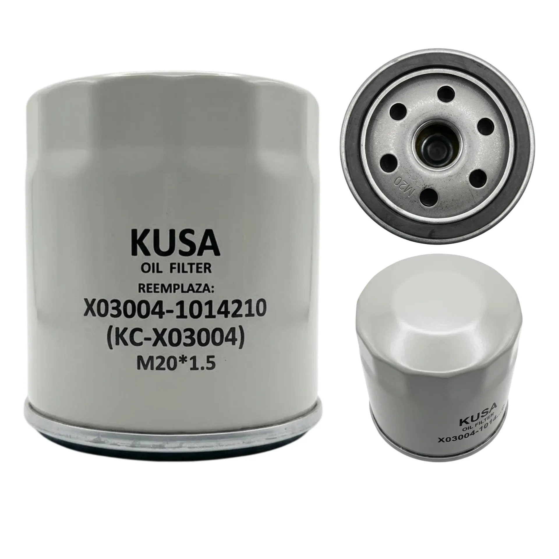 FILTRO DE ACEITE M20*1,5, DONGFENG JOYEAR 2023, HAVAL, CITROEN, PEUGEOT, FIAT, FORD, RENAULT... - KUSA